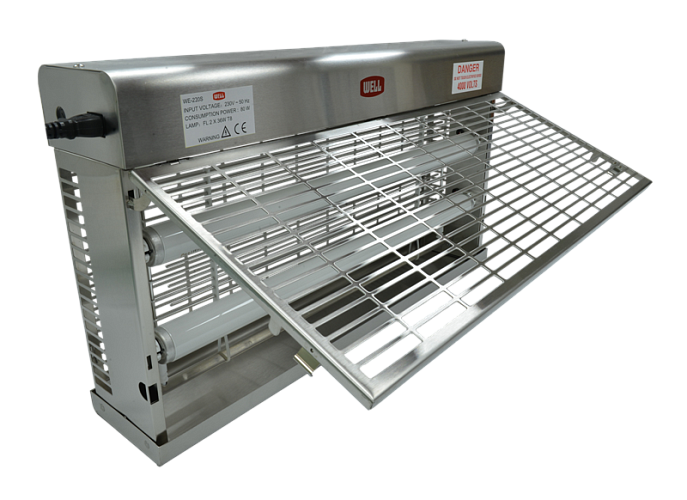 Ловушка для насекомых высоковольтная WELL WE-200-2S AISI 304 (120м2)