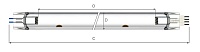 Лампа амальгамная LightBest GPHVA 1000D28 270W 3,8A (NNI 270/100 XL, P-28270H)