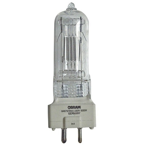 Лампа галогенная OSRAM 64672 M/40 500W 230V GY9.5 12X1